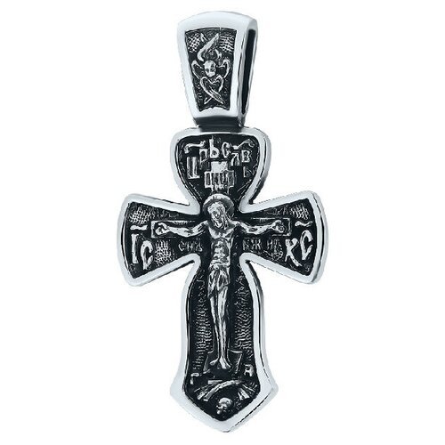 Крестик Аврора, серебро, 925 проба, родирование подвеска крест из серебра аврора 84153