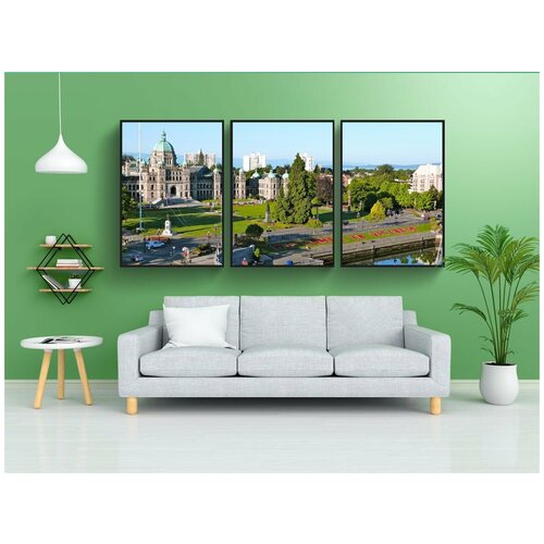 фото Набор модулных постеров для интерьера "британская колумбия, парламент, виктория" 60x90 см. в тубусе, без рамки lotsprints