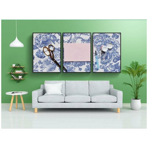 фото Набор модулных постеров для интерьера "стол, бумага, конверт" 60x90 см. в тубусе, без рамки lotsprints