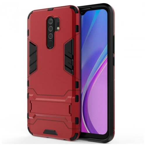 Transformer Противоударный чехол-подставка для Xiaomi Redmi 9 с мощной защитой корпуса transformer противоударный чехол подставка для xiaomi redmi 9t с мощной защитой корпуса