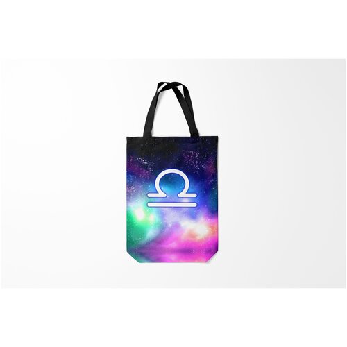 фото Сумка-шоппер / 31х42 см / знаки зодиака / весы libra знак burnettie