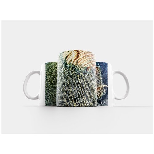 фото Кружка "джинсы, джинсовая ткань, ткань" 320 мл lotsprints