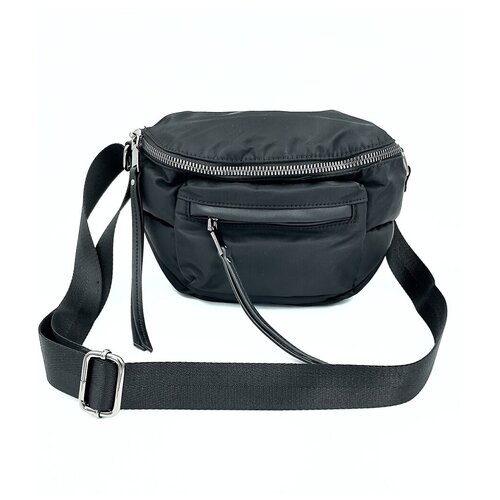 поясная женская сумка на плечо RENATO H7008-BLACK цвета черный