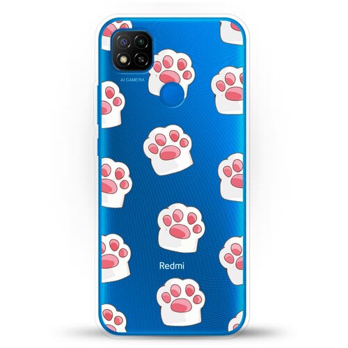 фото Силиконовый чехол лапки на xiaomi redmi 9c andy & paul