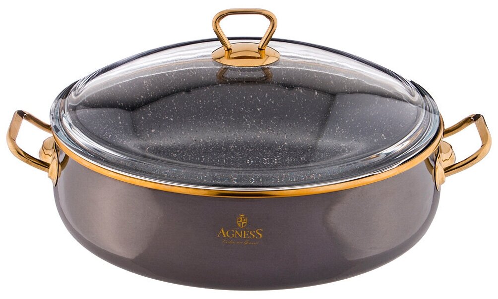 фото Сотейник 28см эмалированный антипригарный индукционный Agness