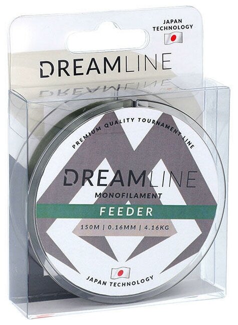 Леска мононить Mikado DREAMLINE FEEDER - 0.24 (150 м) - 7.68 кг.