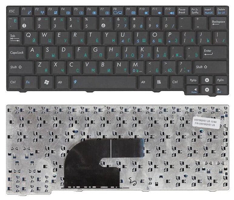 Клавиатура для ноутбука Asus Eee PC MK90 русская черная 1020₽