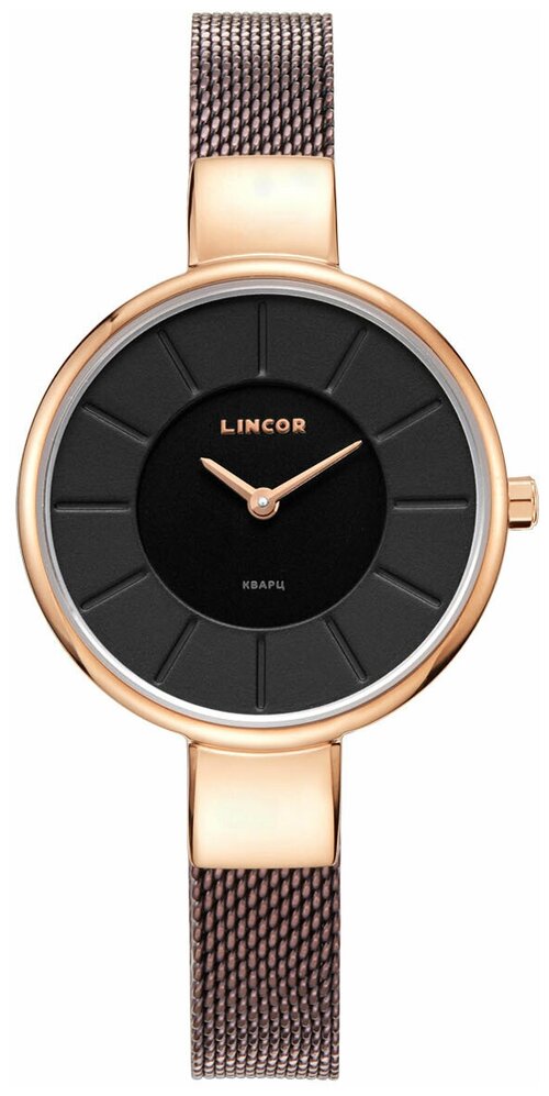 Наручные часы LINCOR, коричневый, золотой