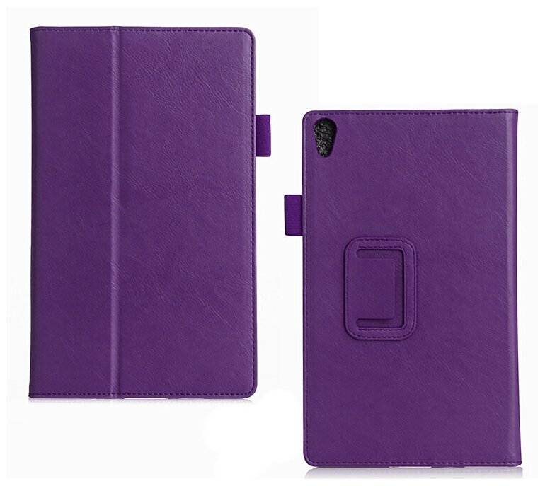 Чехол-книжка MyPads для Samsung Galaxy Tab 4 8.0 SM-T330/T335 с визитницей и держателем для руки фиолетовый