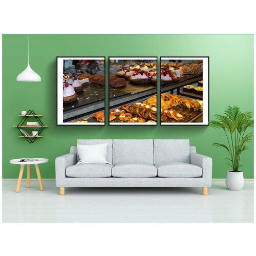 фото Набор модулных постеров для интерьера "кофе магазин, европа, копенгаген" 60x90 см. в тубусе, без рамки lotsprints