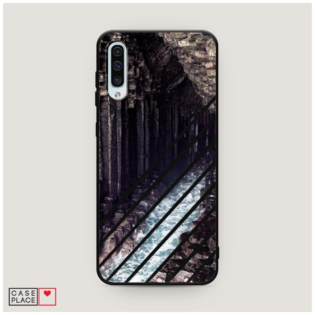 Матовый силиконовый чехол "Горная река 2" на Samsung Galaxy A50 / Самсунг Галакси А50