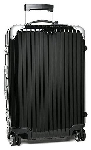 Чемодан RIMOWA, поликарбонат, усиленные углы, черный