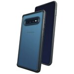 Чехол защитный противоударный для Samsung Galaxy S10+ X-ONE DropGuard 2.0 с прозрачной задней панелью и черным матовым бампером - изображение