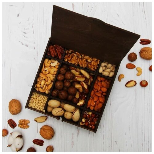 фото Nutsbox / подарочный набор из орехов / набор № 31 - «nutsbox lux - средний nut box