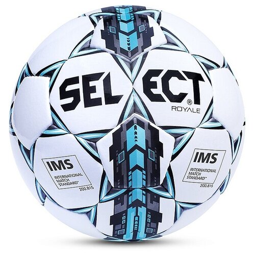 фото Мяч футбольный select royale, 814117-002 бел/син, размер 5