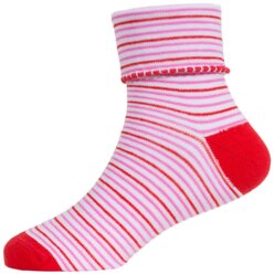 Носки детские LorenzLine Л4 полосатые, 90% хлопка, Красный, 12-14 (размер обуви 19-20)