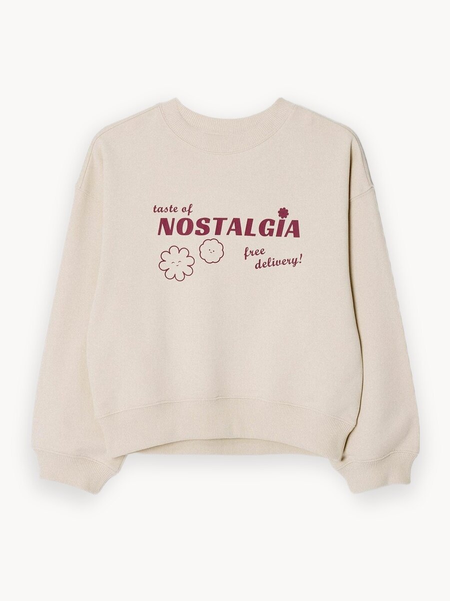 Свитшот Sela, размер 122, сливочный