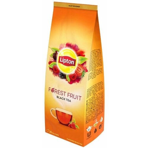 Черный чай рассыпной лесные ягоды, Lipton Forest Fruit, 150 гр. Финляндия