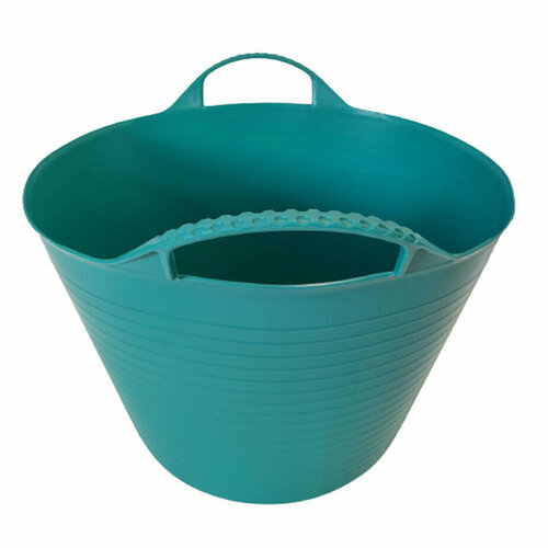 Ведро садовое РВ Пласт 40 л пластиковое гибкое бирюзовое