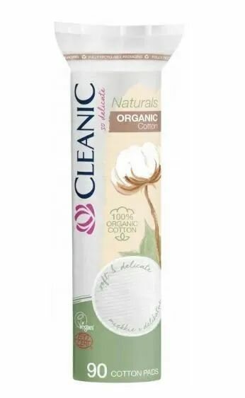 Cleanic Naturals Organic Cotton Ватные диски гигиенические 90 шт