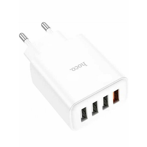 СЗУ 4USB 2.1A QC3.0 быстрая зарядка сзу 4usb с дисплеем китайская вилка