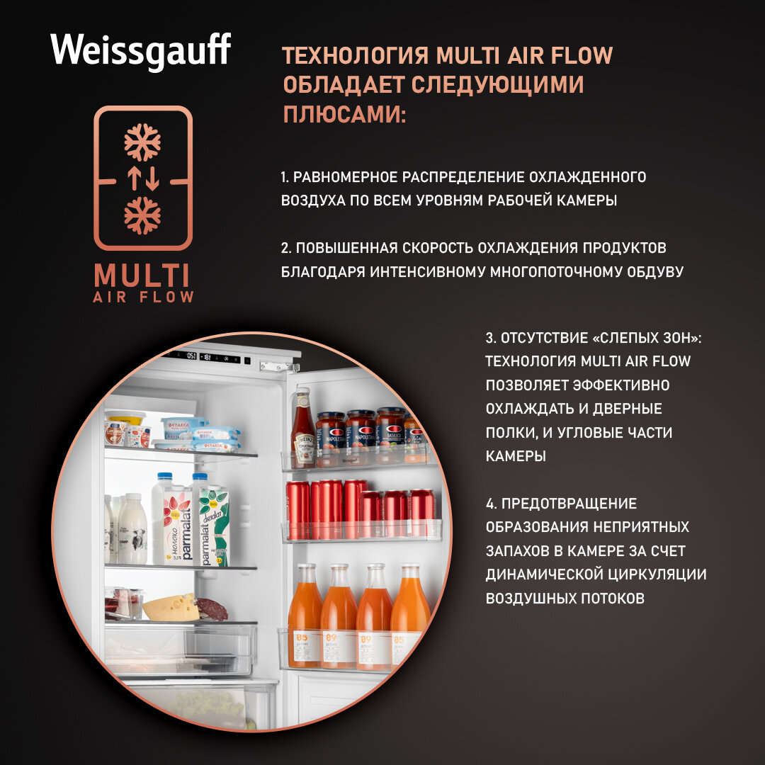 Холодильник Weissgauff Wrki 178 Total NoFrost Premium BioFresh (431406) - фото №5