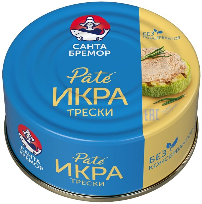 Икра трески Санта Бремор Pate 90г