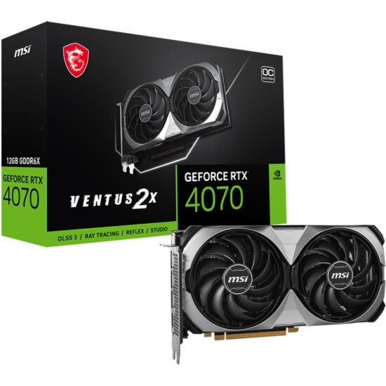Видеокарта Msi GeForce RTX 4070 VENTUS 2X E OC 12G