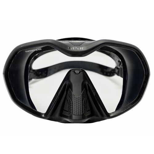 Маска для плавания SEAC SUB ICONA BLACK, черная рамка/черный силикон маска для плавания рыцарь черный силикон черная рамка