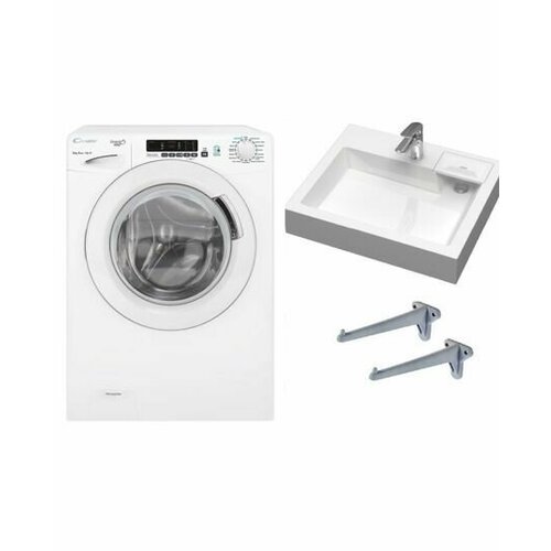 Candy GrandO Vita Smart GVS34 116D22-07 и раковина над стиральной машиной Энигма 55 3705000₽