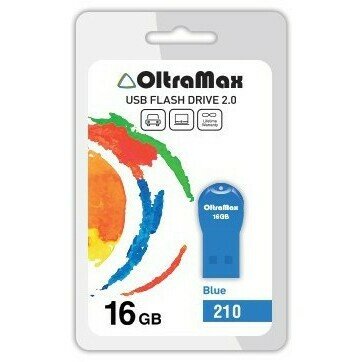 USB Flash накопитель OltraMax 16Gb OltraMax 210 Blue (OM-16GB-210-Blue)