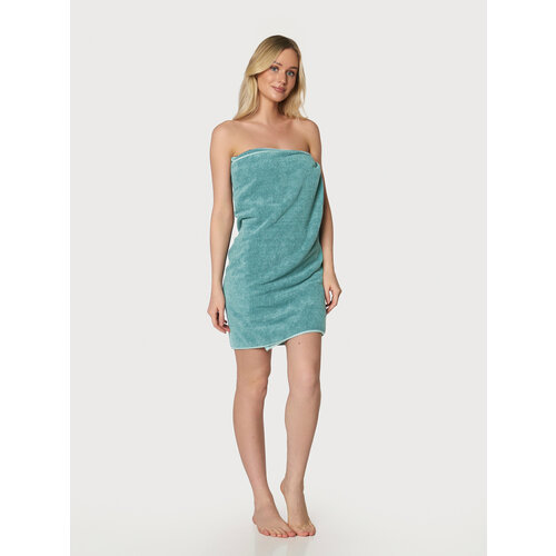 Полотенце банное махровое, 70х140 - бирюзовый, хлопок 100% - (1 штука)