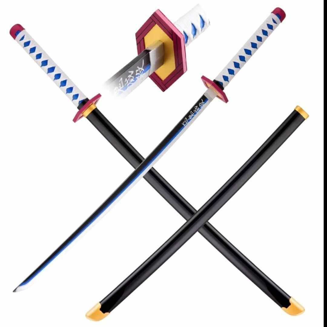 Клинок рассекающий демонов меч Гию. Катана из аниме / косплей аниме 104CM — фото 1