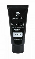 Planet Nails, Acryl Gel, Гель камуфлирующий белый, 60 гр.