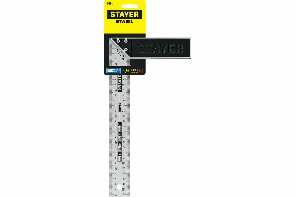 STAYER 300 мм столярный угольник Professional (3431-30)