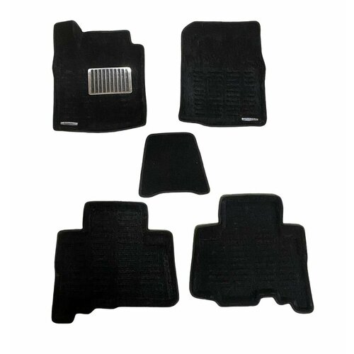 Коврики в машину для Toyota Тойота Land Cruiser Prado 150 2013- 3D Pradar с мет подп черный Sotra 4402₽