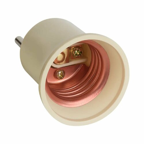 Переходник-вилка 220 В без заземления 6 А цвет белый 251₽