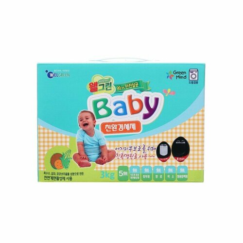 Стиральный порошок Welgreen Baby для стирки детского белья 3 кг 2143₽