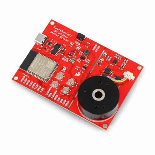 SparkFun IoT Brushless Motor Driver - BLDC motor driver with ESP32 WROOM, TMC6300 - SparkFun ROB-22132 12 36vdc original juyi tech jyqd v8 3b bldc motor driver board with connector and wires for sensorless brushless dc motor