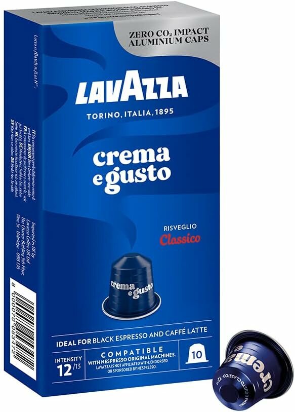 Кофе в капсулах Lavazza Crema e Gusto Classico, для Nespresso, 10 кап. в уп.
