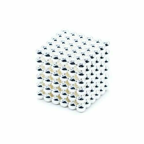 Антистресс игрушка Неокуб Neocube 5мм из 216 магнитных шариков / Белый