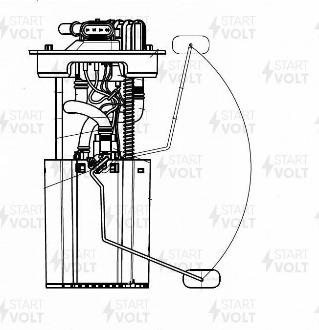 Модуль топливного насоса для а/м Chery Fora (06-) 2.0i STARTVOLT SFM 2717