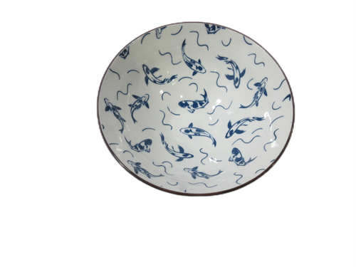 Тарелка суповая Homium, Japanese Collection, Очарование, глубокая, цвет белый/синий, D20см