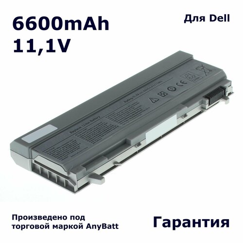 Аккумулятор AnyBatt 6600mAh, для PP27L Precision M2400 Latitude ATG E6400 E6410 PP30L для dell latitude e6410 atg зарядное устройство блок питания ноутбука зарядка адаптер сетевой кабель шнур