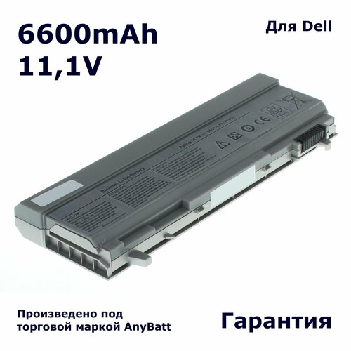Аккумулятор AnyBatt 6600mAh, для Dell PP27L Precision M2400 Latitude ATG E6400 E6410 PP30L