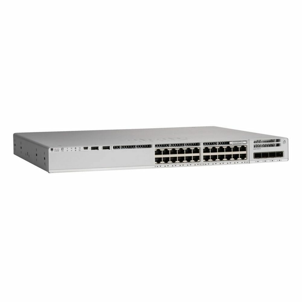 CISCO Коммутатор CISCO Catalyst 9300 24-port 1G copper with fixed 4x10G/1G SFP+ uplinks, PoE+ Network Advantage , C9300L-24P-4X-A C9300L