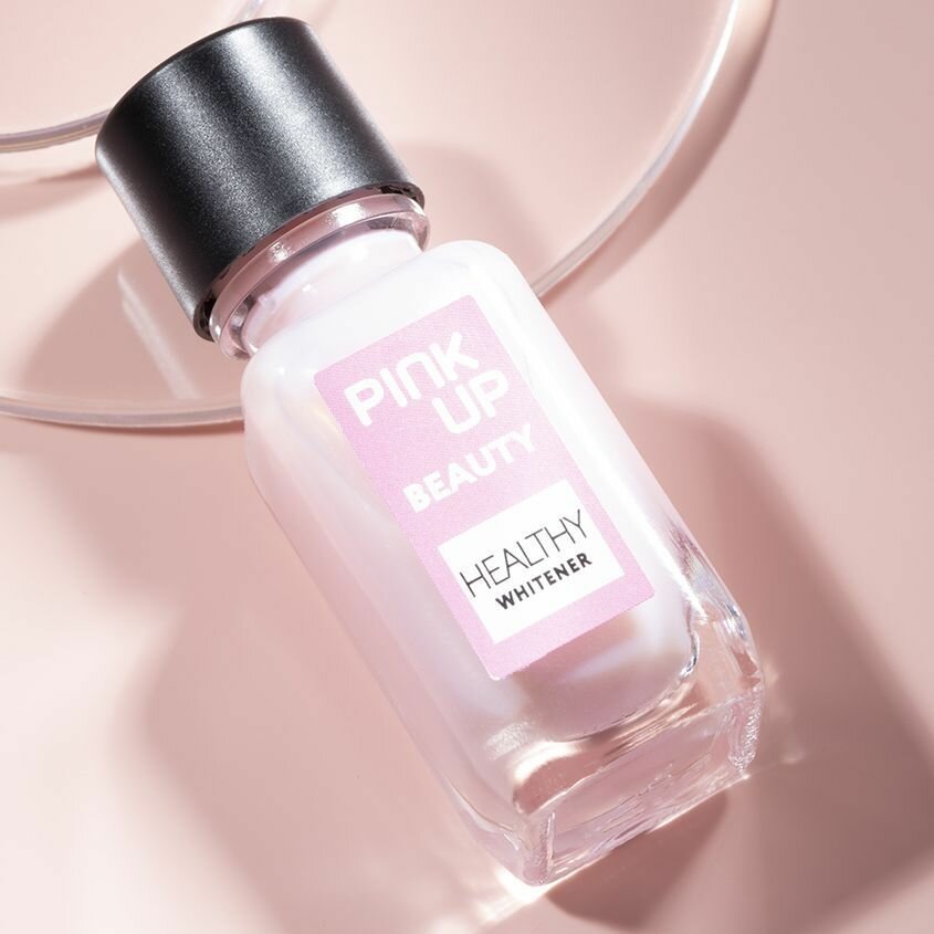 Средство для отбеливания и роста ногтей PINK UP BEAUTY Helthy whitener 11 мл — фото 1