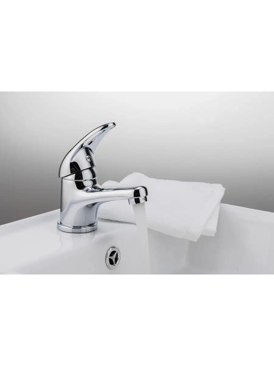 Смеситель для раковины Frap F1003, однорычажный, фиксированный излив, хром