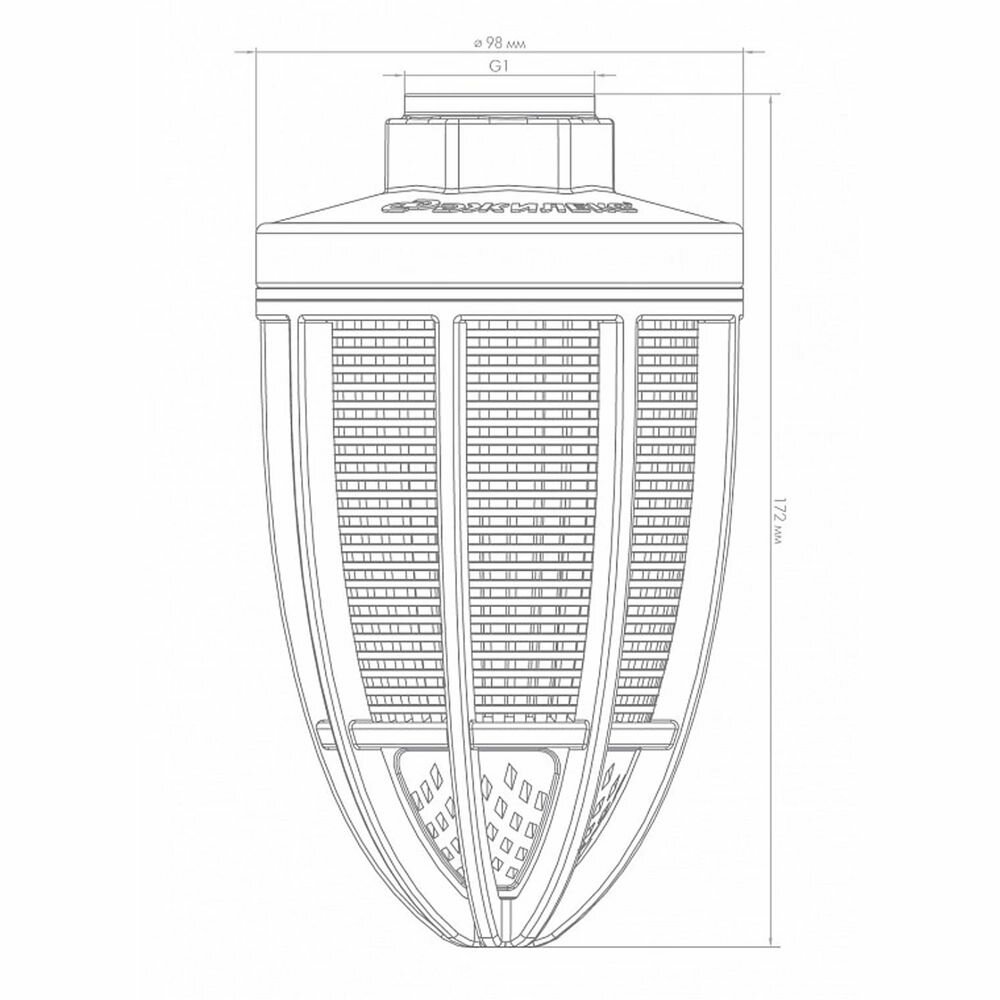 Фильтр водозаборный ДЖИЛЕКС, пластик, 1", G1", диаметр подключения 1" — фото 1