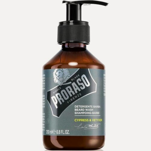 Изображение товара Шампунь для Бороды Proraso CYPRESS & VETYVER (Кипарис и Ветивер), 200 мл